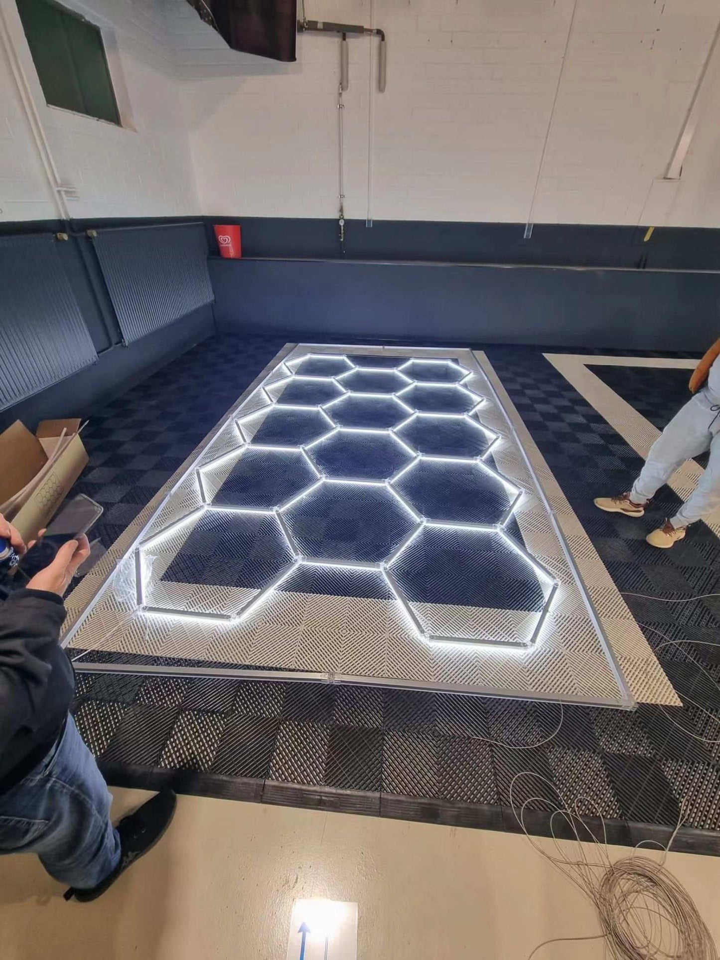 Hexagon-belysning 14 Grid System uten ramme