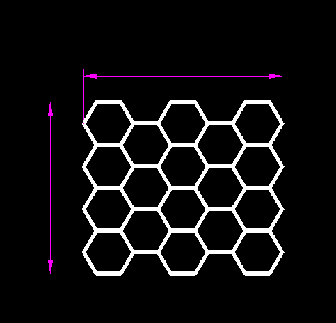 Hexagon-belysning 18 Grid System