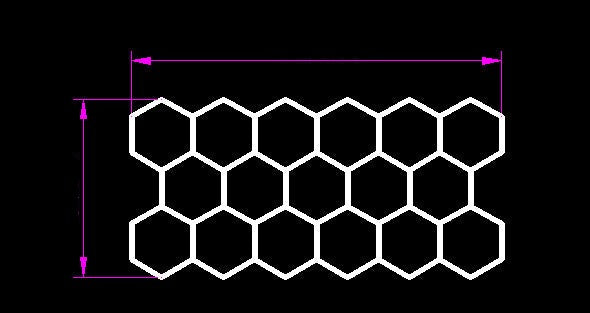 Hexagon-belysning 17 Grid System