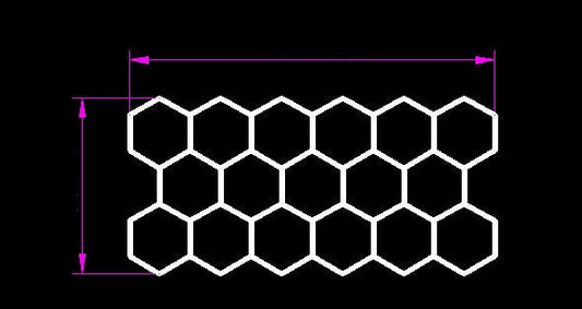 Hexagon-belysning 17 Grid System