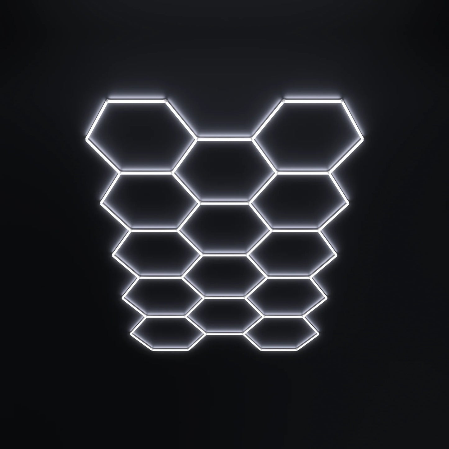 Hexagon-belysning 14 Grid System uten ramme