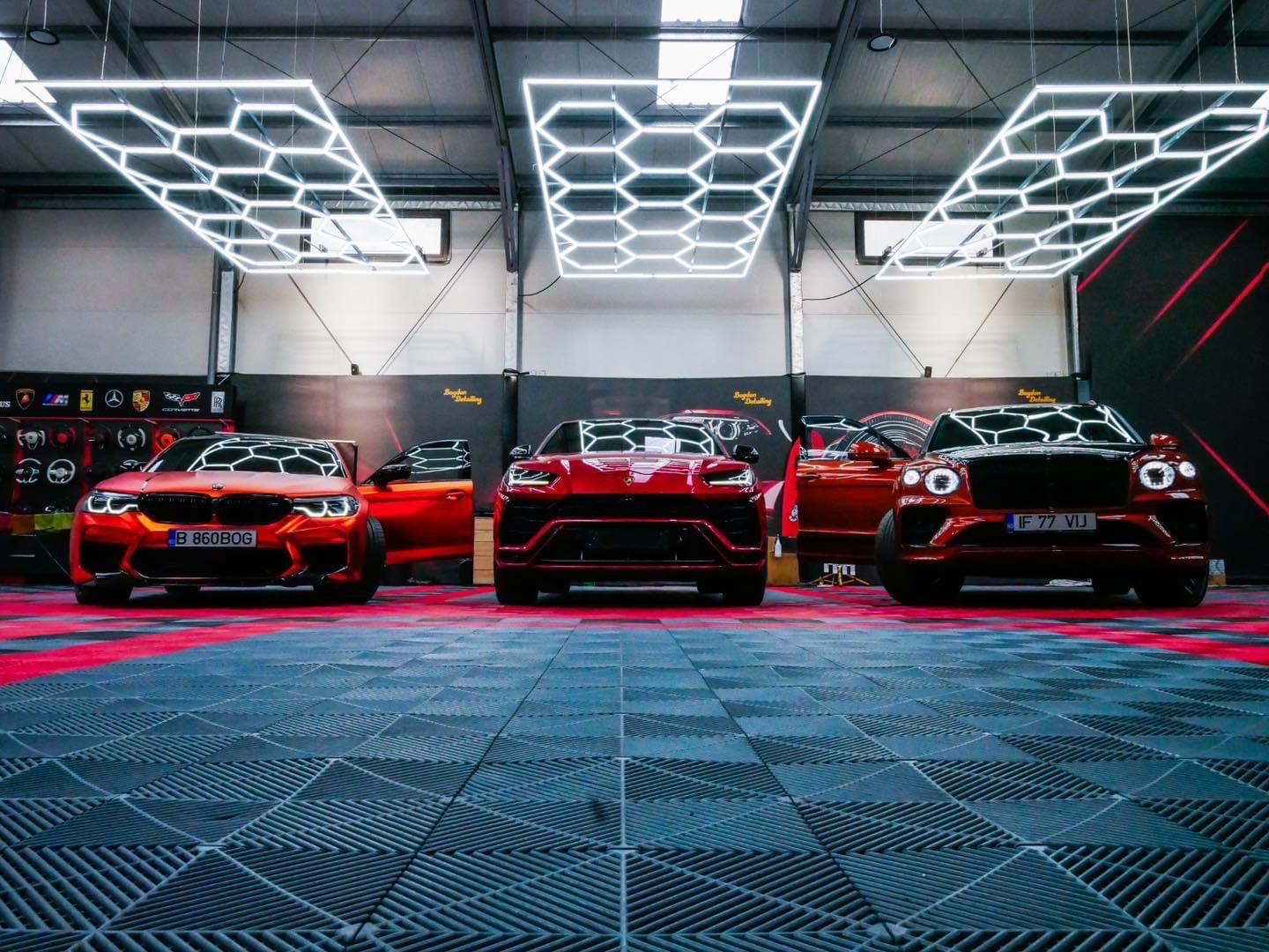 14 Hexagon lys system inkl. rektangulær ramme - NordicHex