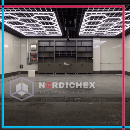 14 Hexagon lys system inkl. rektangulær ramme - NordicHex