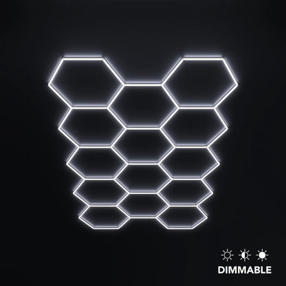 Hexagon lighting 14 Grid System without frame